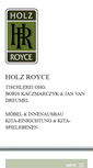 Mobile Screenshot of holz-royce.de